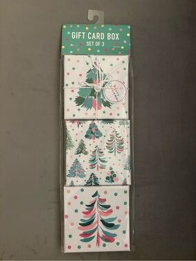 Molly & Rex Holiday Gift Card Boxes - Set of 3